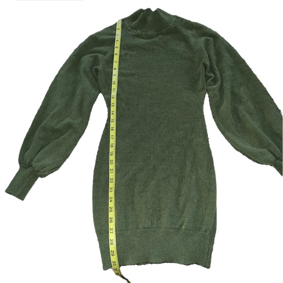 Exlura Women’s Mock Neck Pullover Mini Sweater Dress - Picture 5 of 6